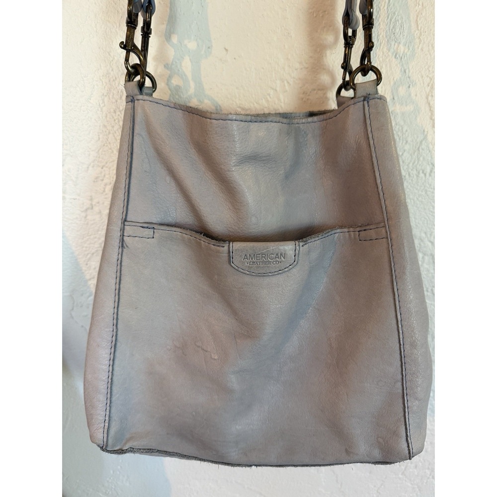 AMERICAN LEATHER CO Austin Triple Shoulder Slouchy‎ Hobo Leather Crossbody Bag